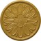 Ekena Millwork Fairfax Ceiling Medallion, Hand-Painted Iridescent Gold, 29 7/8"OD x 1 3/8"P CM29FAIGS - alternate 1